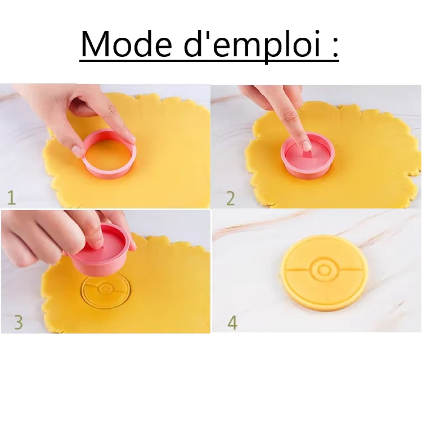 Lot de 6 emporte-pièce Pokemon