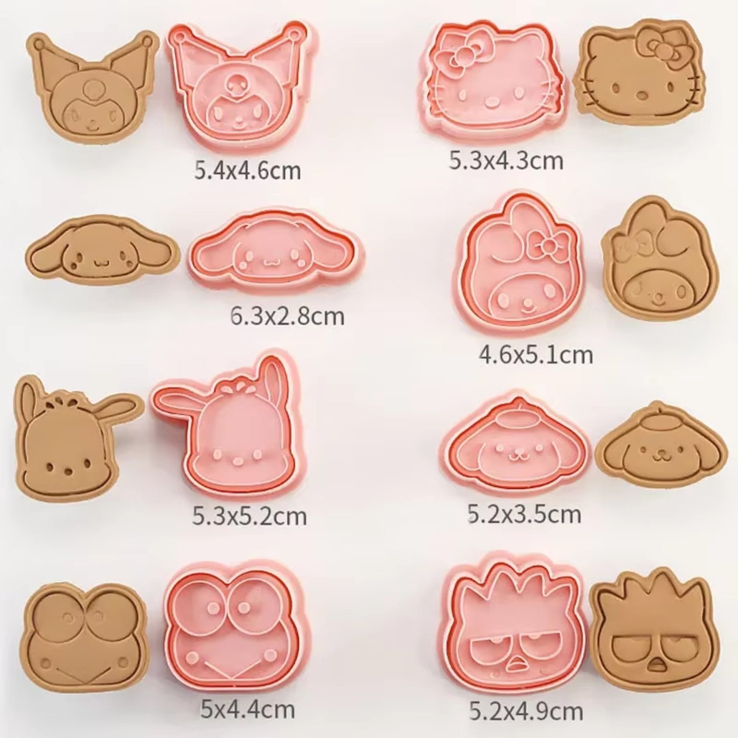 Lot de 8 emporte-pièces Sanrio