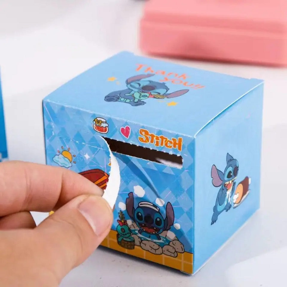 Boite d'autocollants Stitch