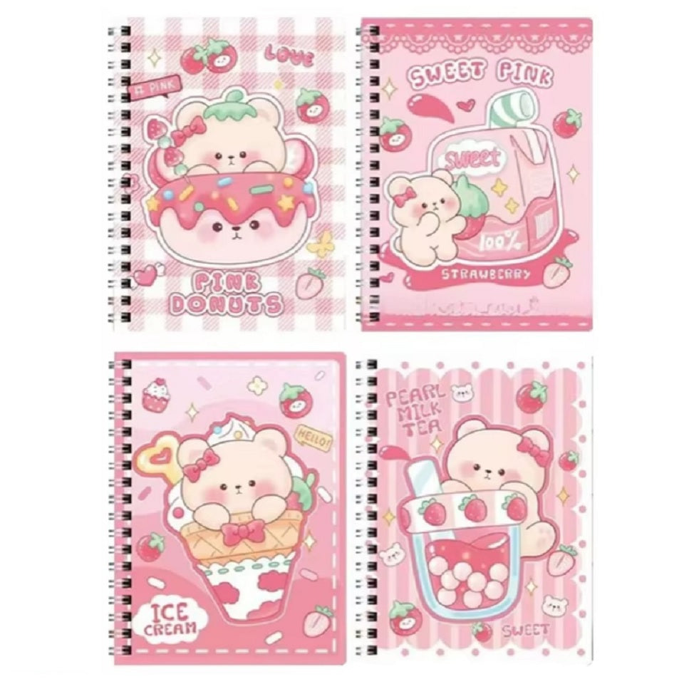 Carnet à spirales pink gourmandise