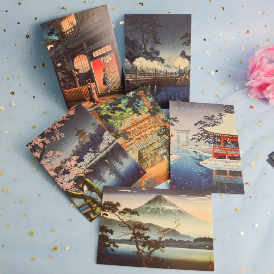 Carte postale paysages japonais