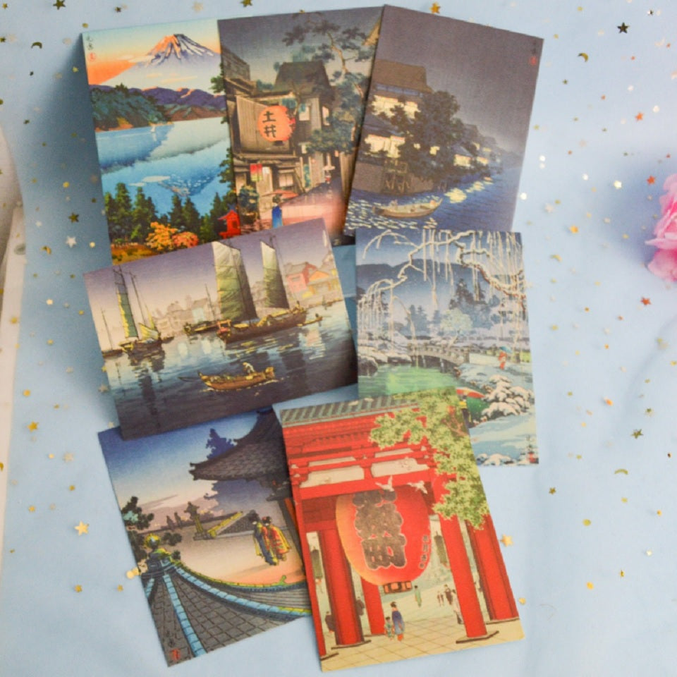 Carte postale paysages japonais
