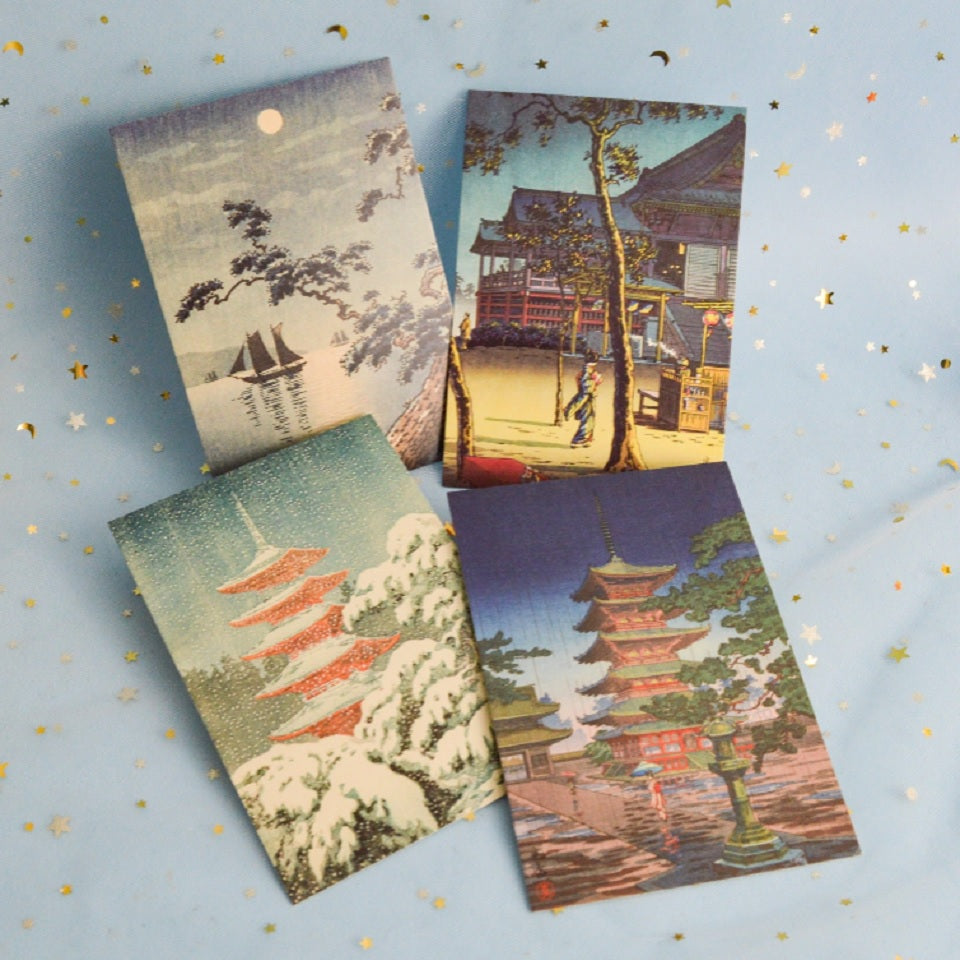 Carte postale paysages japonais