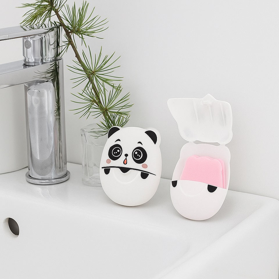 Feuilles de savon panda