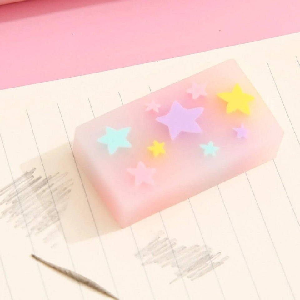 Gomme colorée étoiles