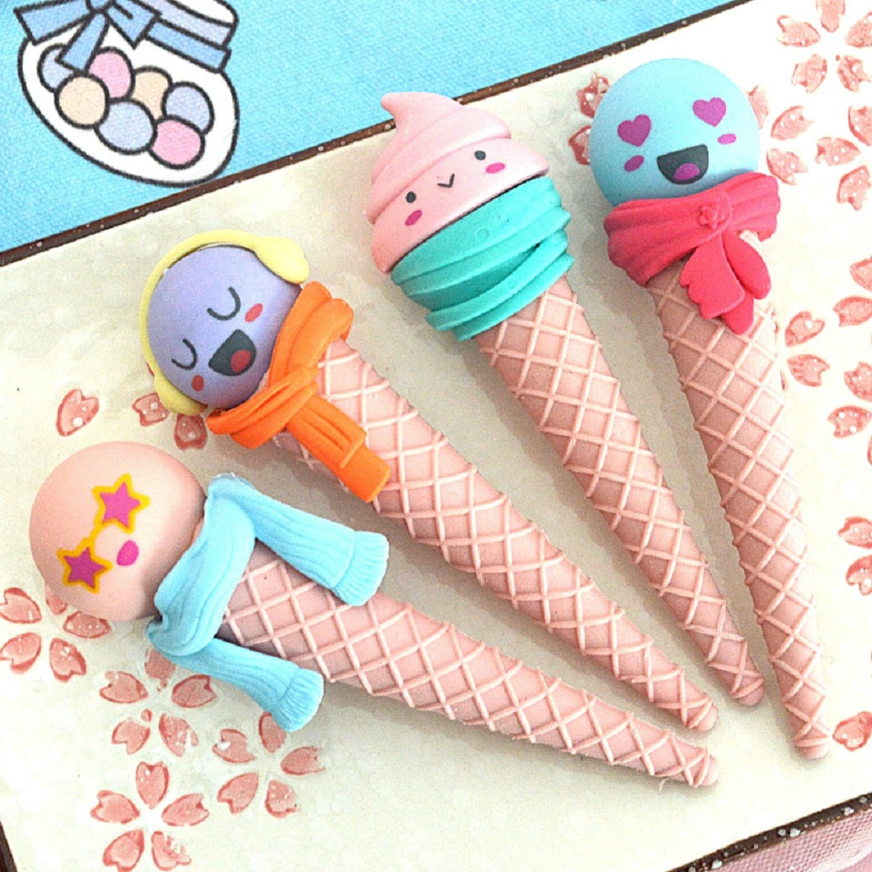 Grande gomme cornet de glace kawaii