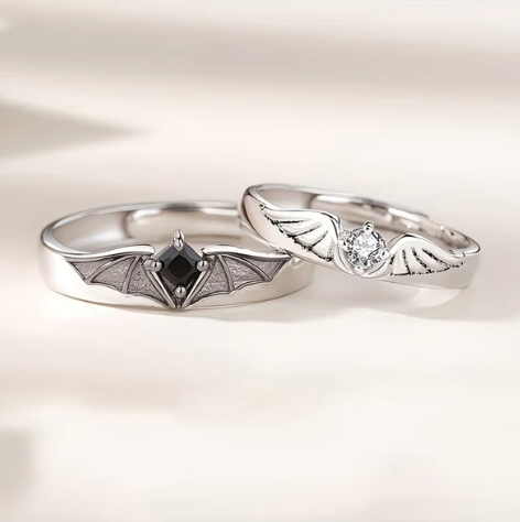 Duo de bagues ailes