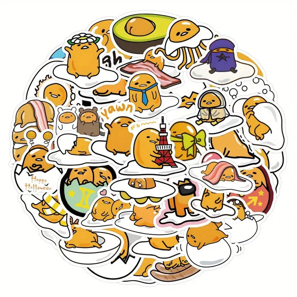 Lot de 20 stickers Gudetama