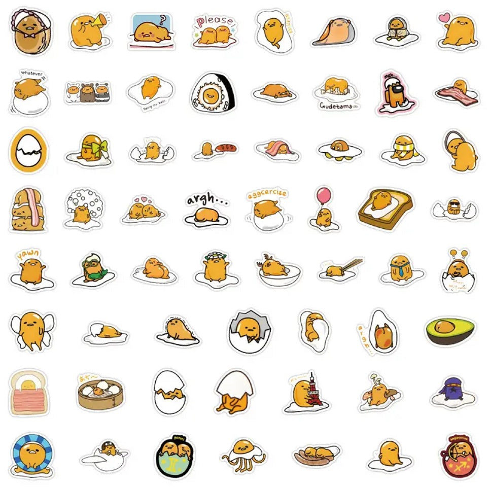 Lot de 20 stickers Gudetama