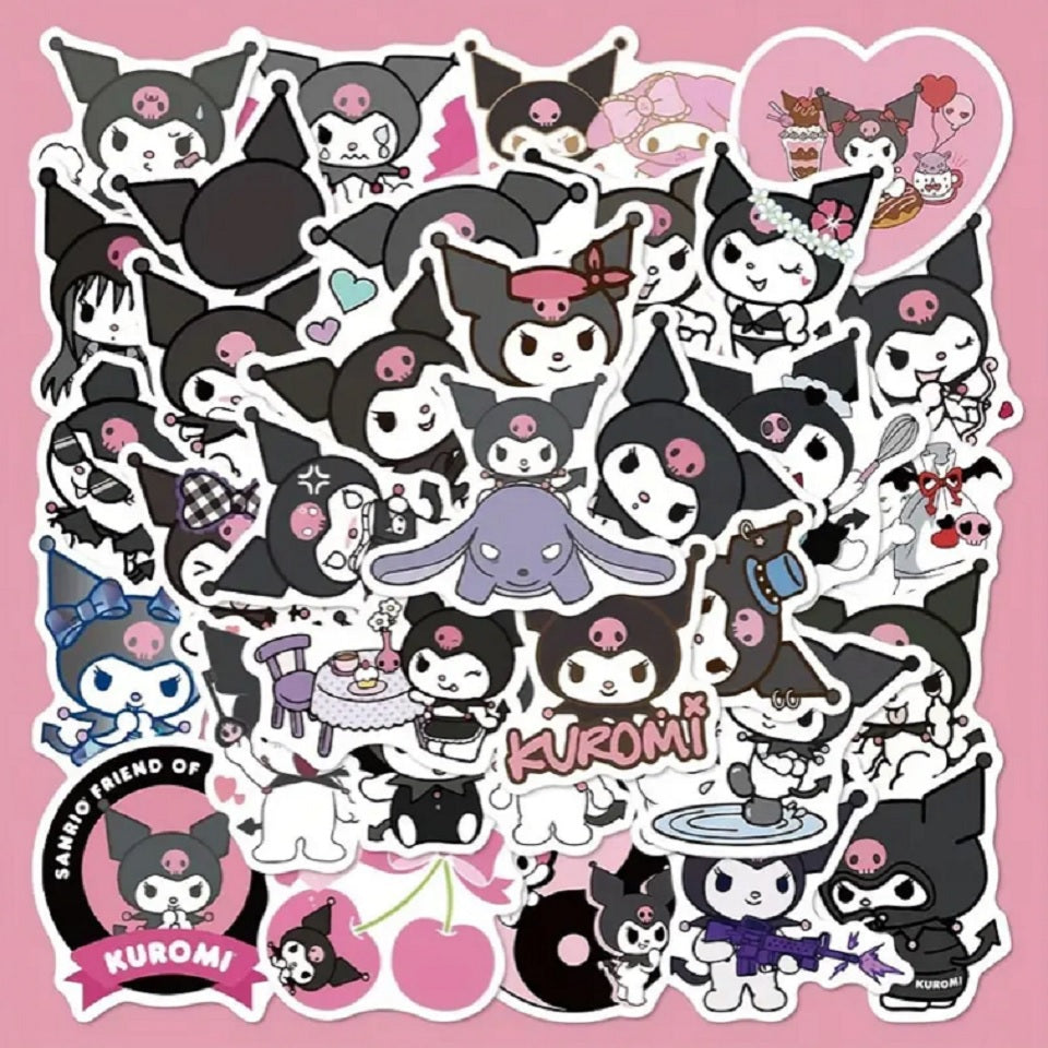 Lot de 20 stickers Kuromi