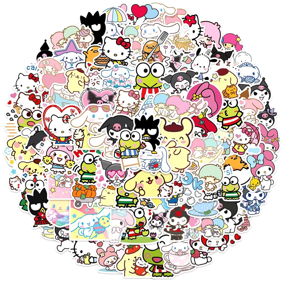 Lot de 20 stickers Sanrio