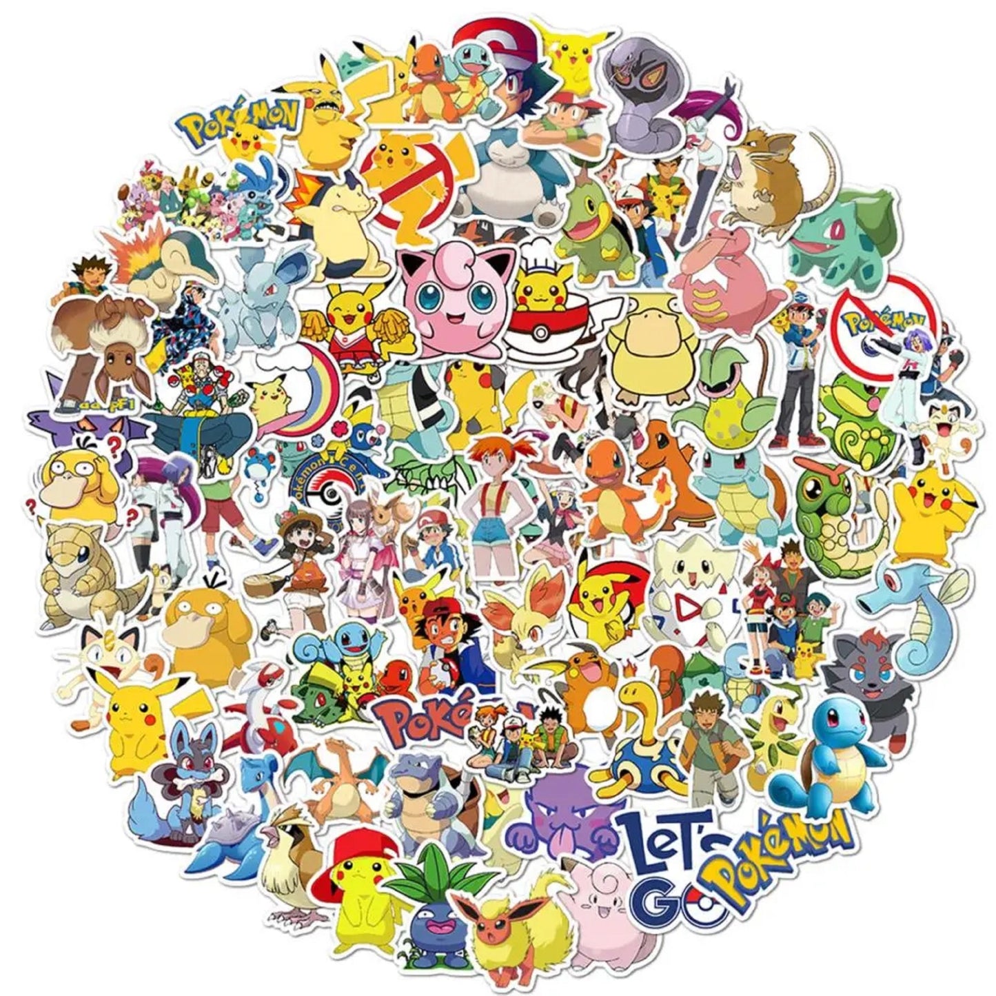 Lot de 20 stickers pokémon