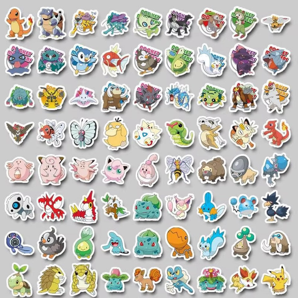 Lot de 20 stickers pokémon