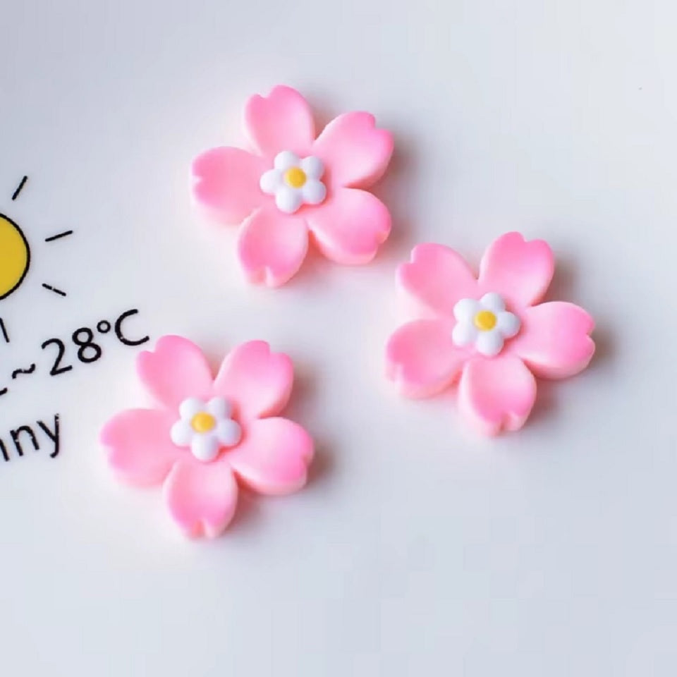 Lot de 2 magnets fleur de sakura