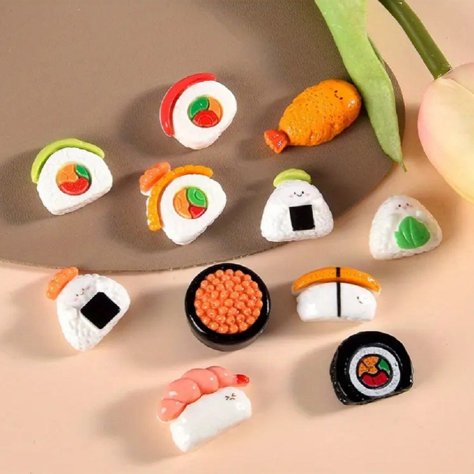Lot de 4 magnets sushis maki onigiri