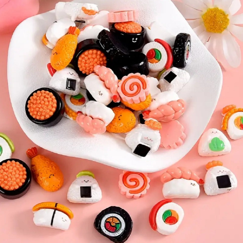 Lot de 4 magnets sushis maki onigiri