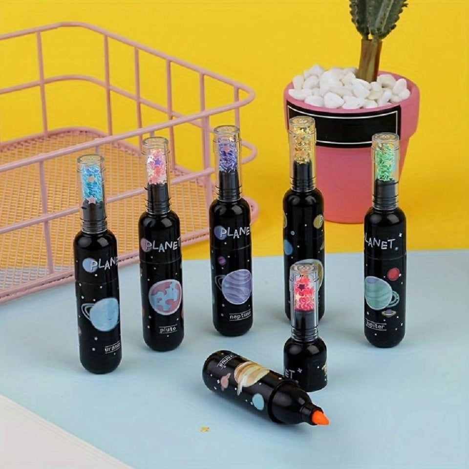 Lot de 6 surligneurs bouteille