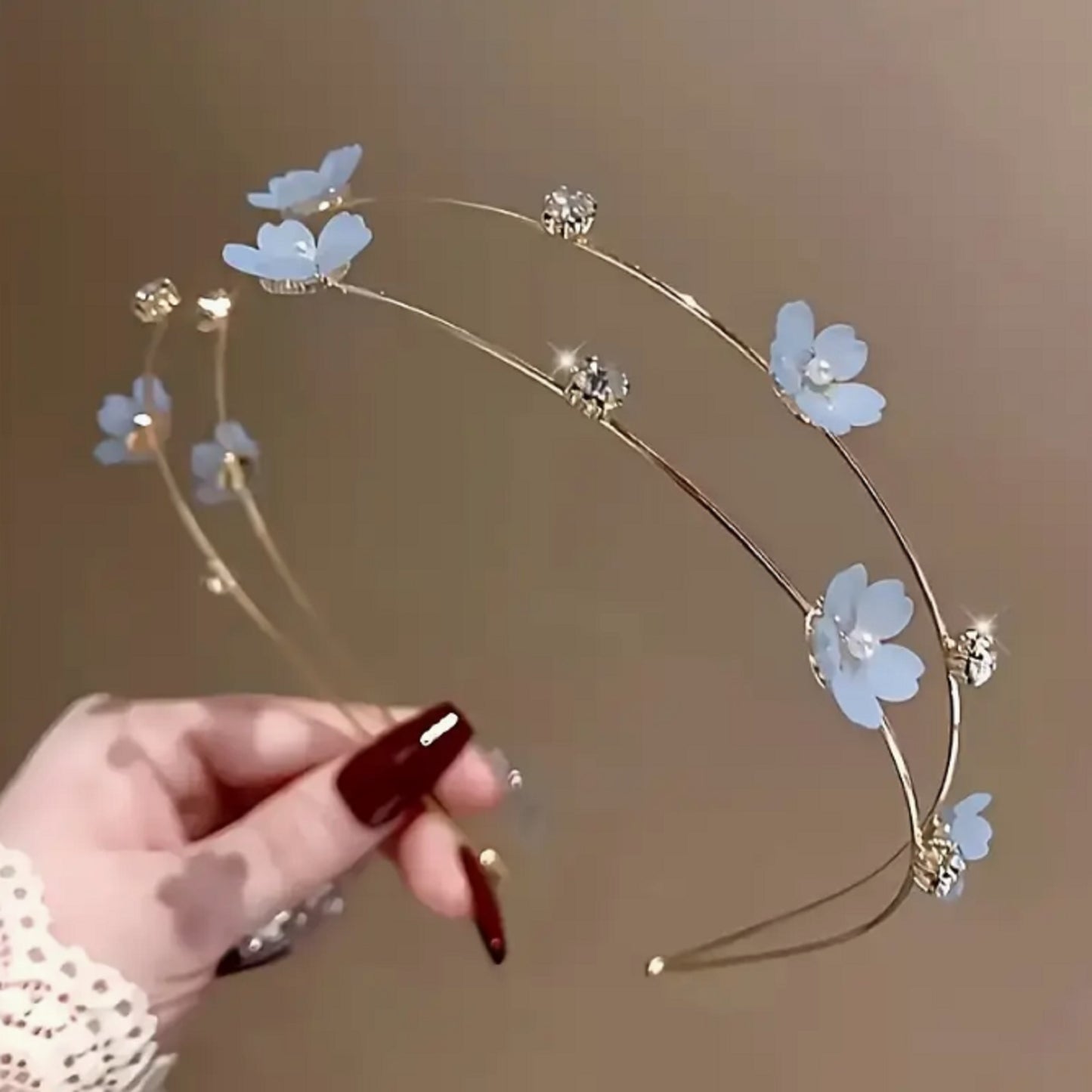 Serre-tête sakura strass