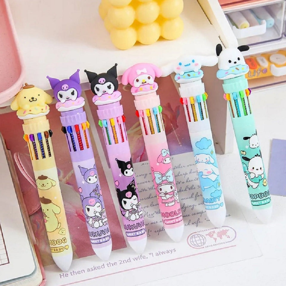 Stylo 10 couleurs Sanrio