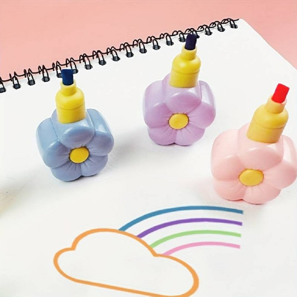 Surligneurs empilables fleurs (PROMO -16%)