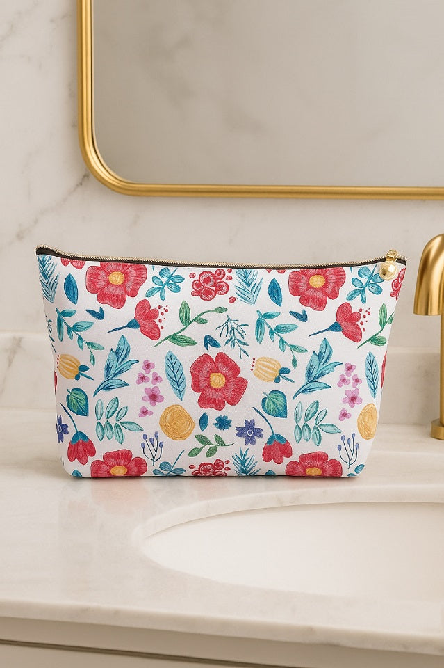 Trousse motif floral