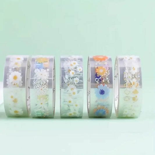 Washi tape transparent motif marguerites