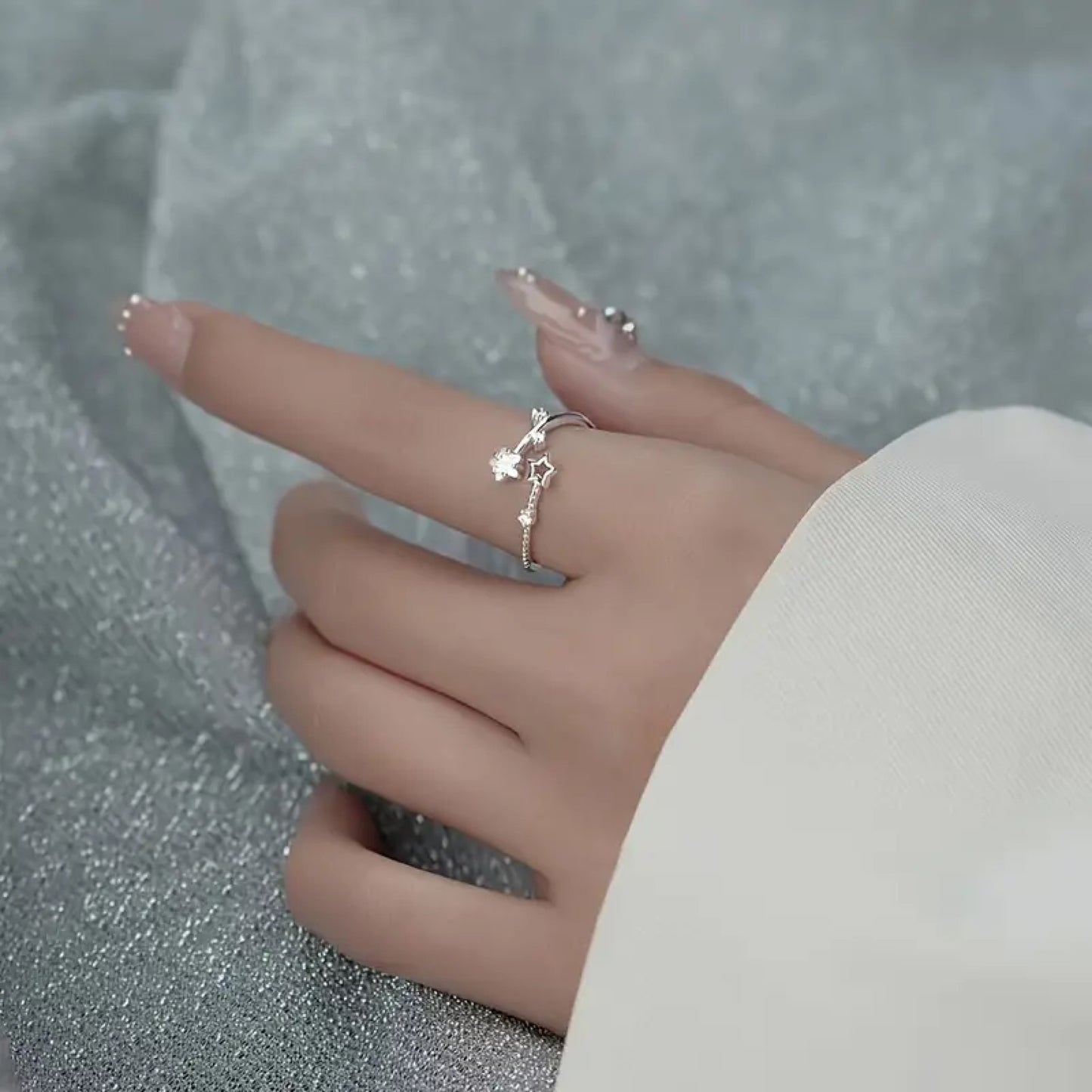 Bague étoiles filantes