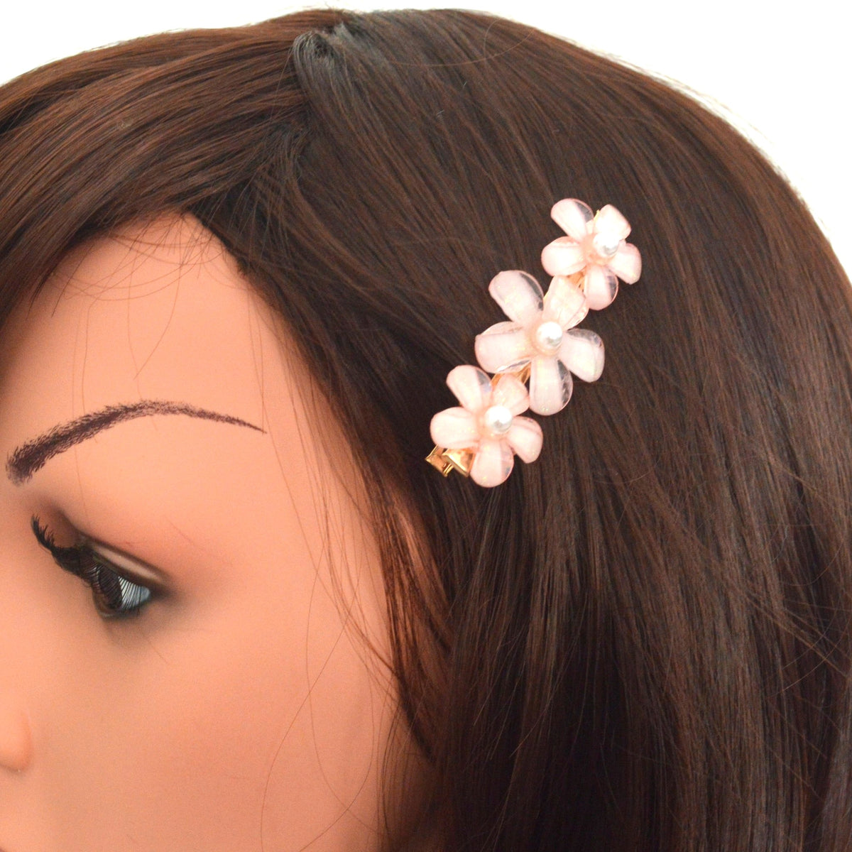 Barrette à cheveux fleurs de sakura