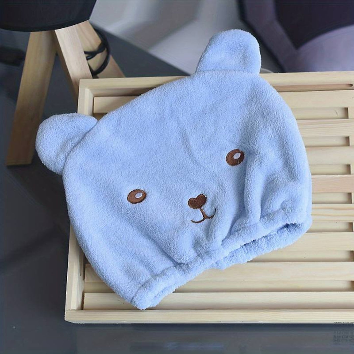 Serviette ourson pour cheveux