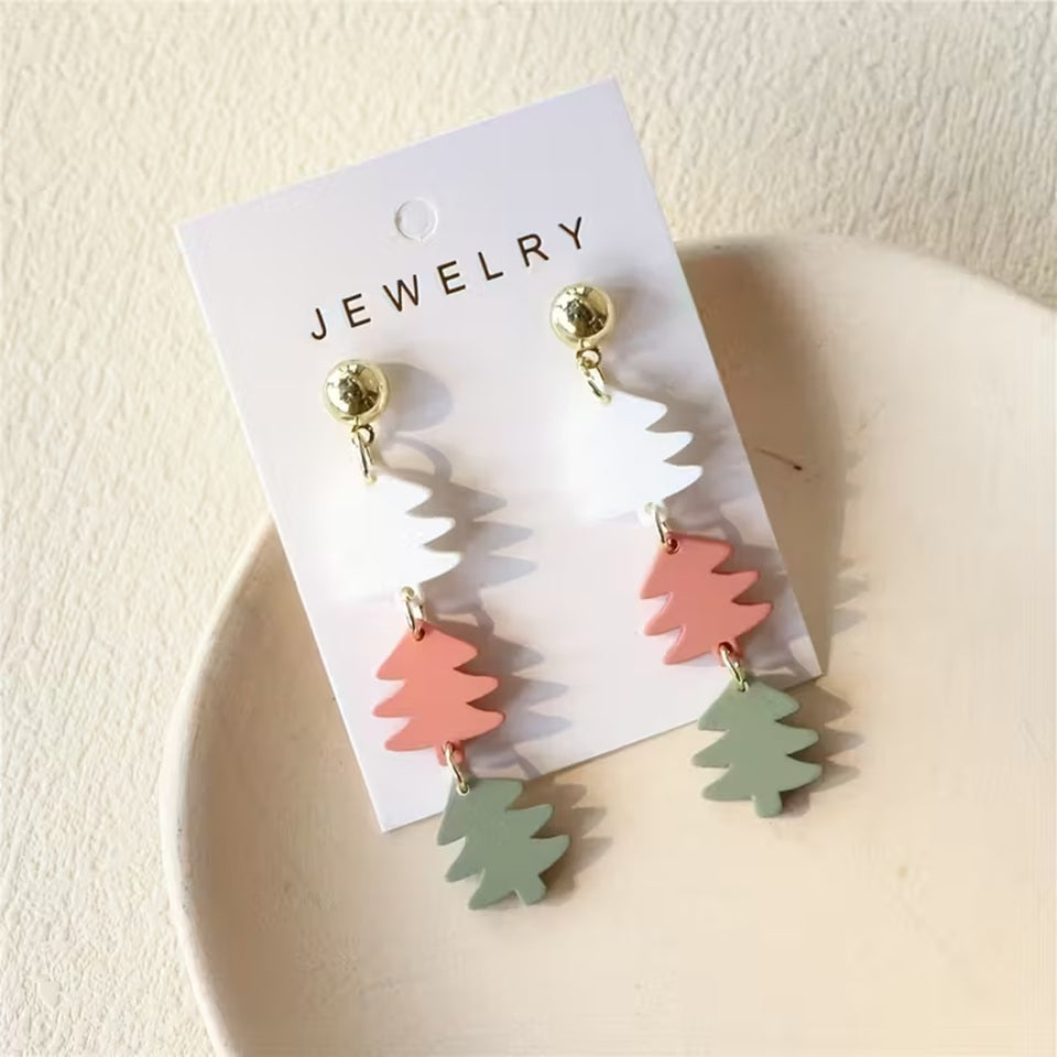 Boucles d'oreilles sapins