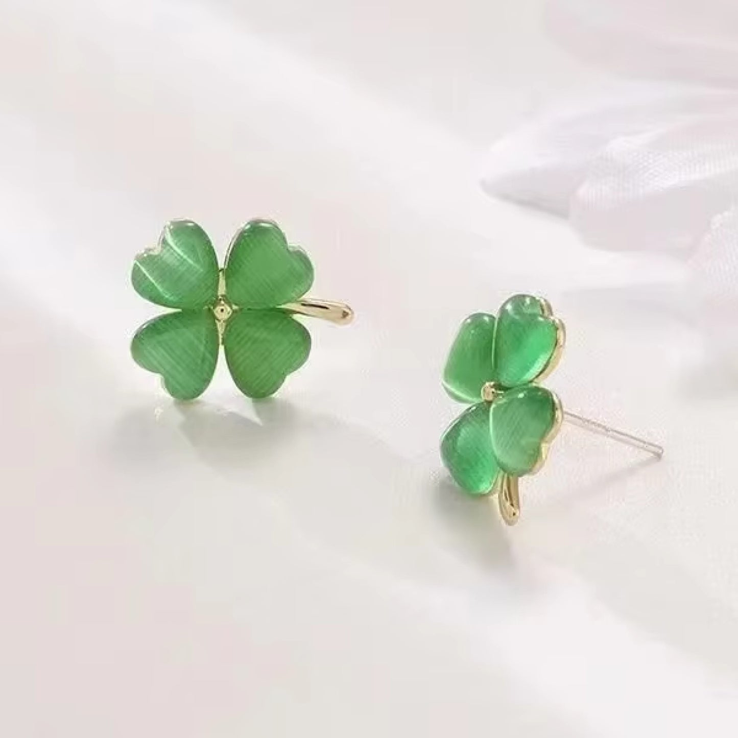 Boucles d'oreilles trèfles