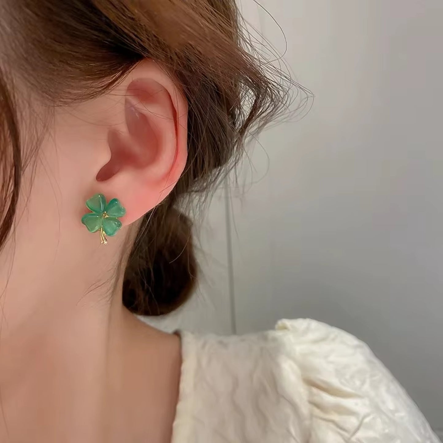 Boucles d'oreilles trèfles