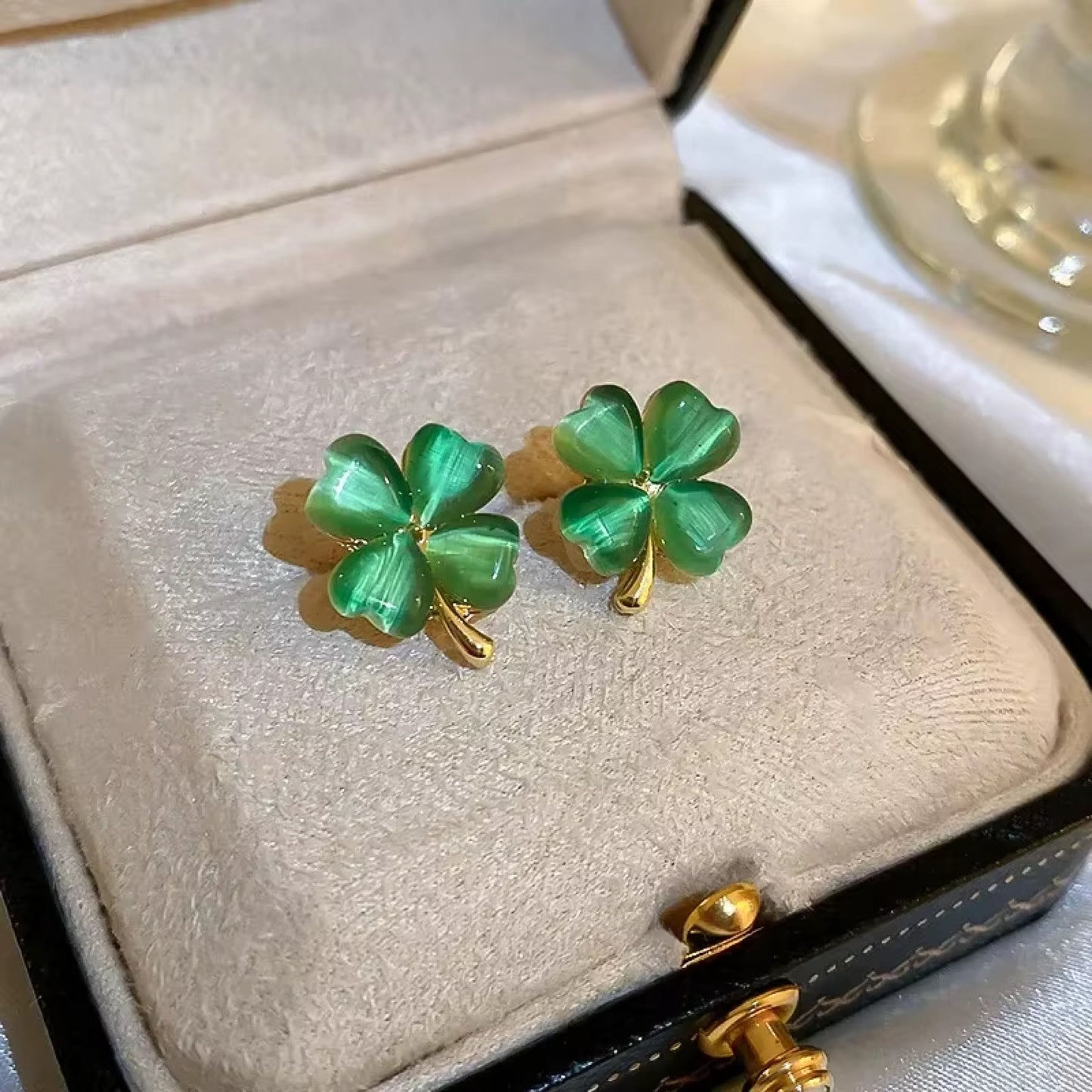 Boucles d'oreilles trèfles