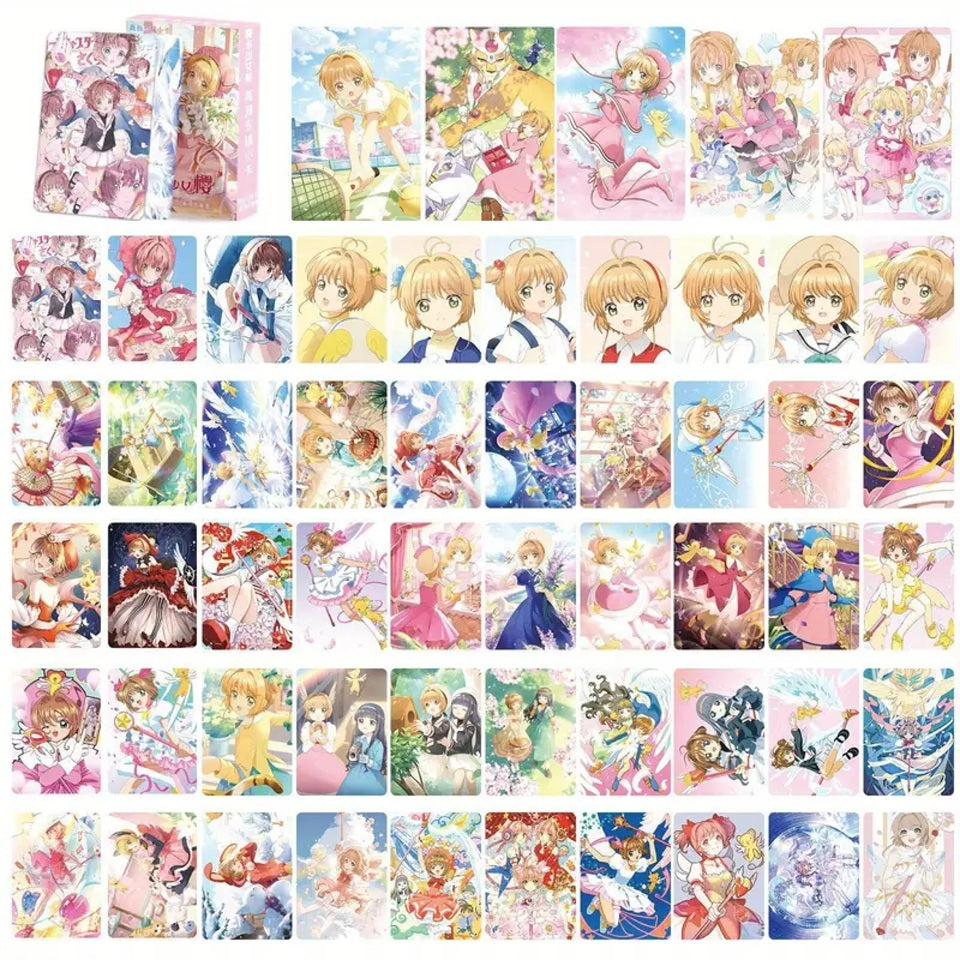 des superbes cartes à collectionner Card Captor Sakura. Elles sont scintillantes et leurs illustrations mettent en scène Sakura mais aussi ses amis et son univers fantastique et magique