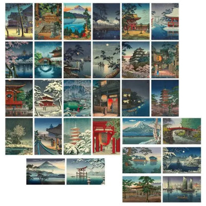 Carte postale paysages japonais