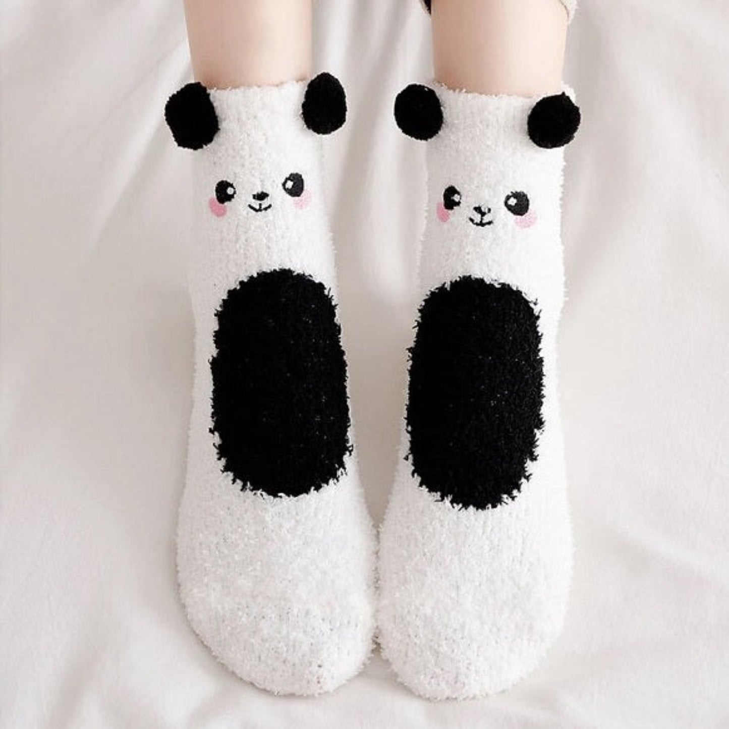 Chaussettes pilou motif panda