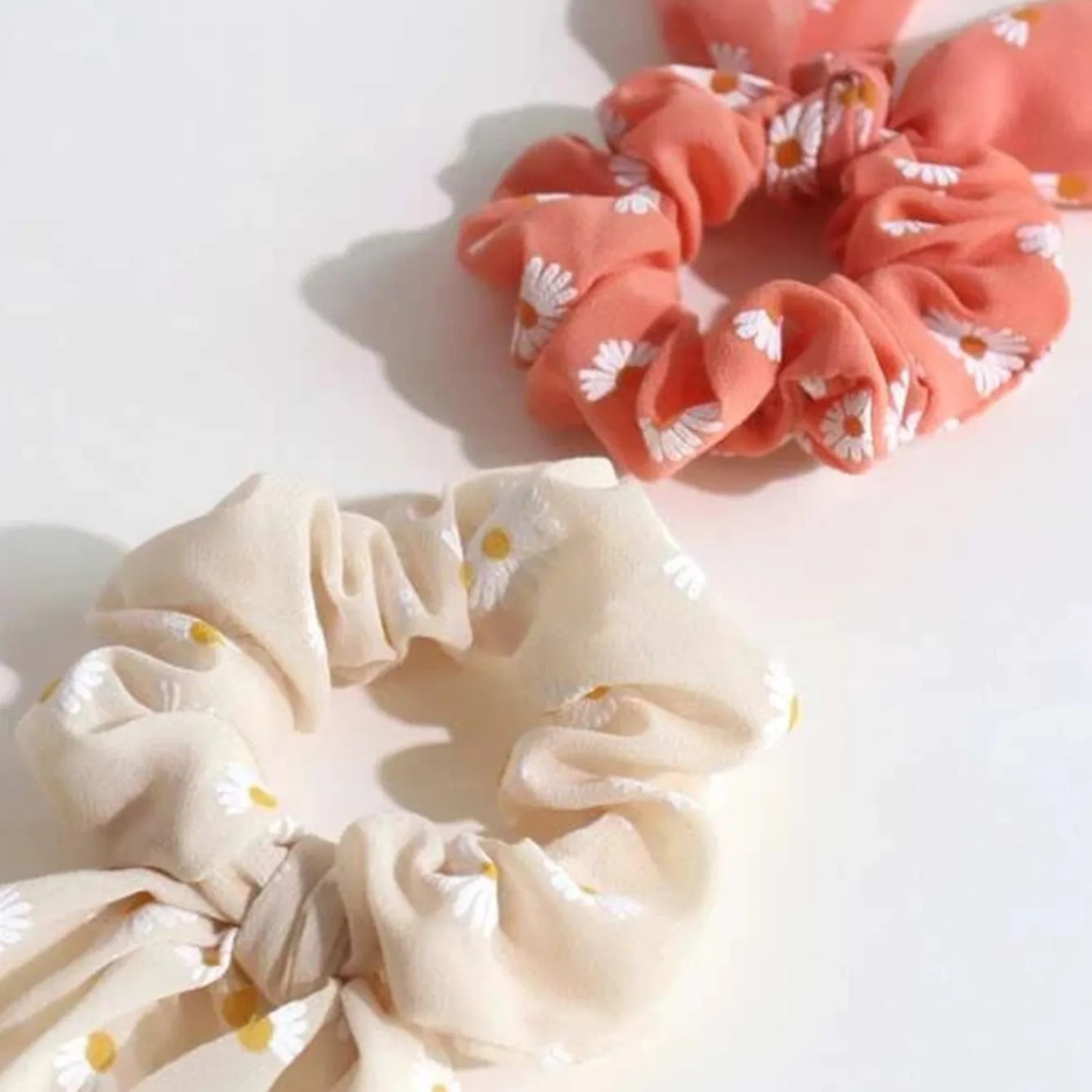 Chouchou foulard marguerites