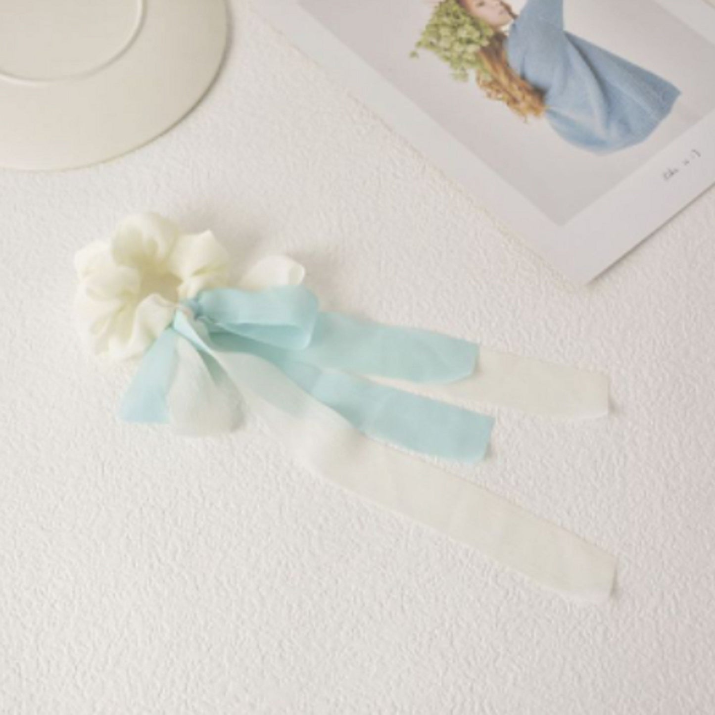 Chouchou foulard double ruban (PROMO -20%)