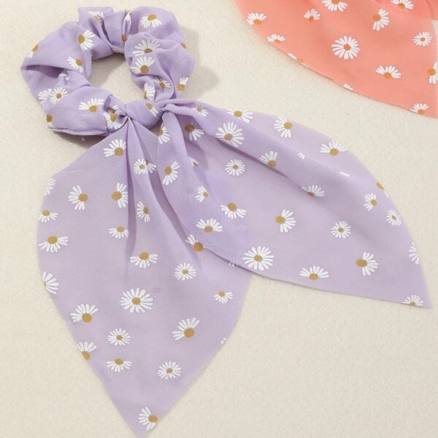 Chouchou foulard marguerites