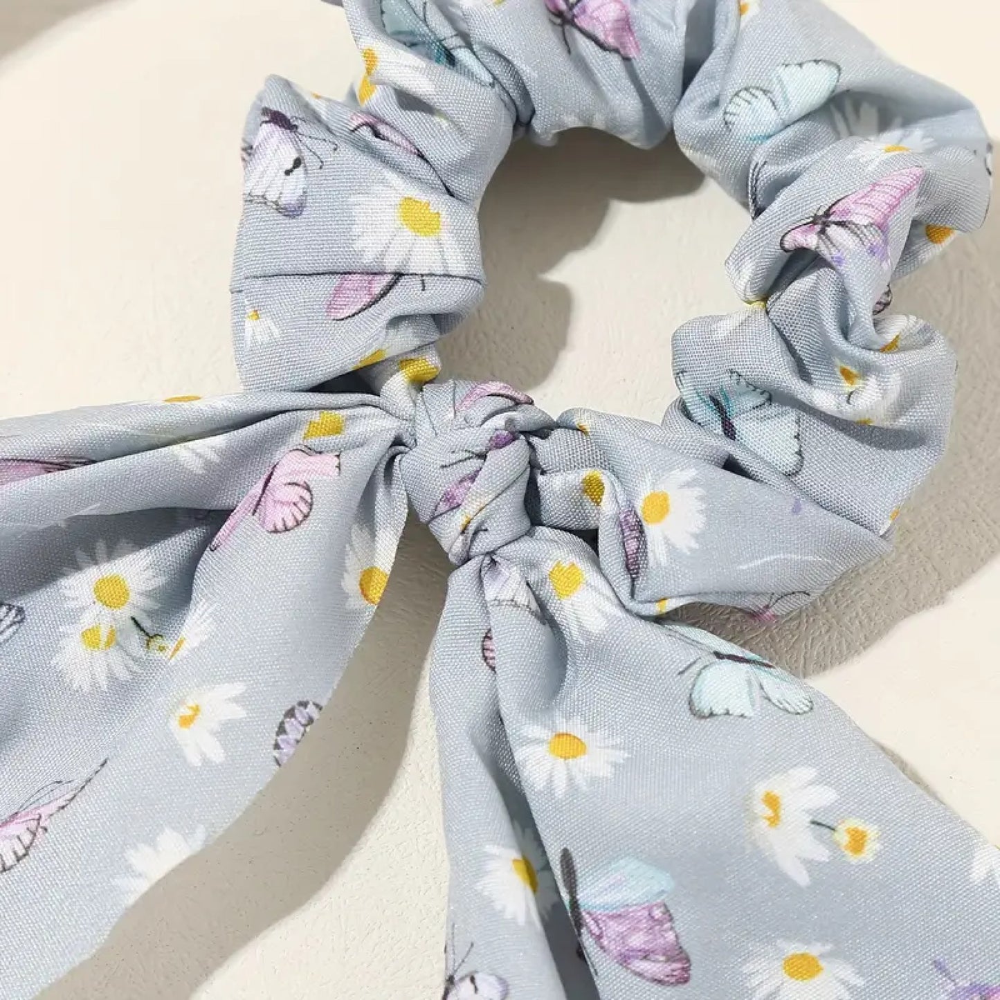 Chouchou foulard motif papillons