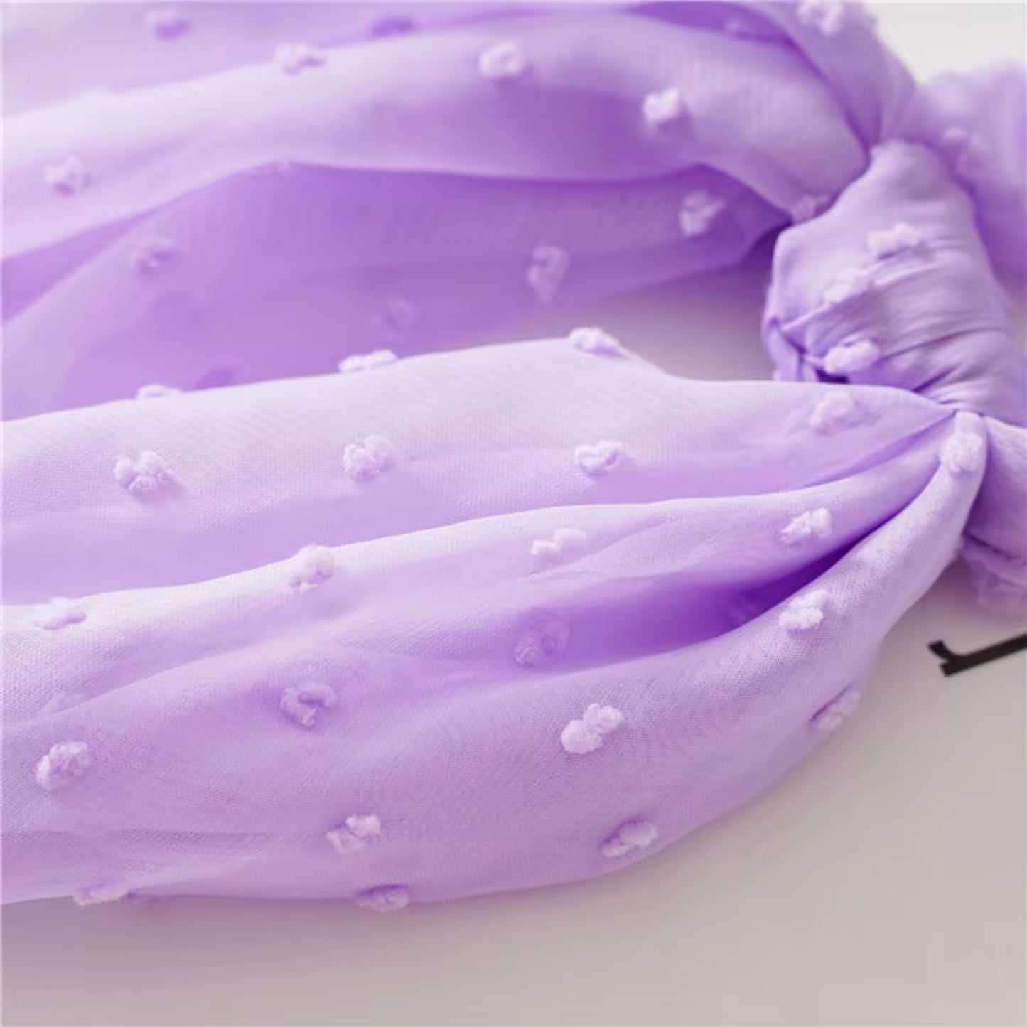 Chouchou foulard petites broderies