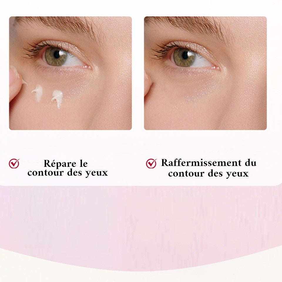 une crème pour le contour des yeux au sakura. Effet raffermissant, réduit les cernes, nourrit et hydrate en profondeur.