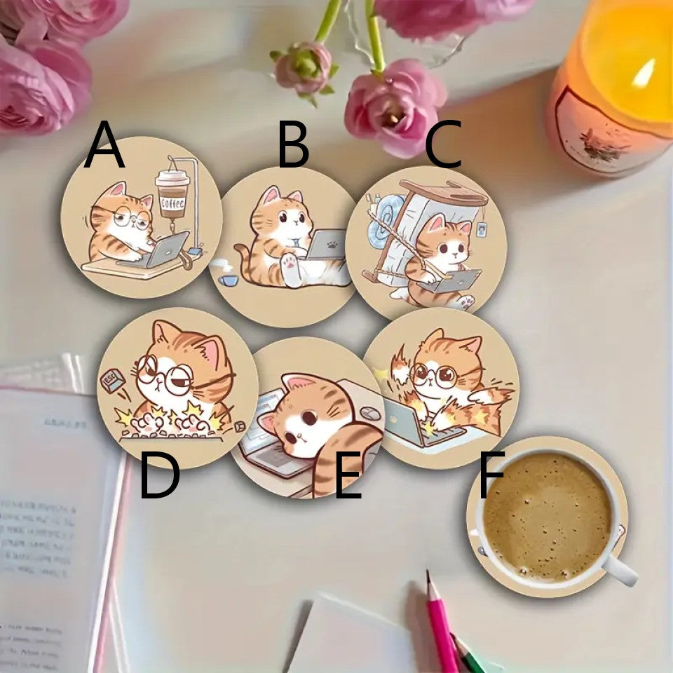 Dessous de verre chibi chat