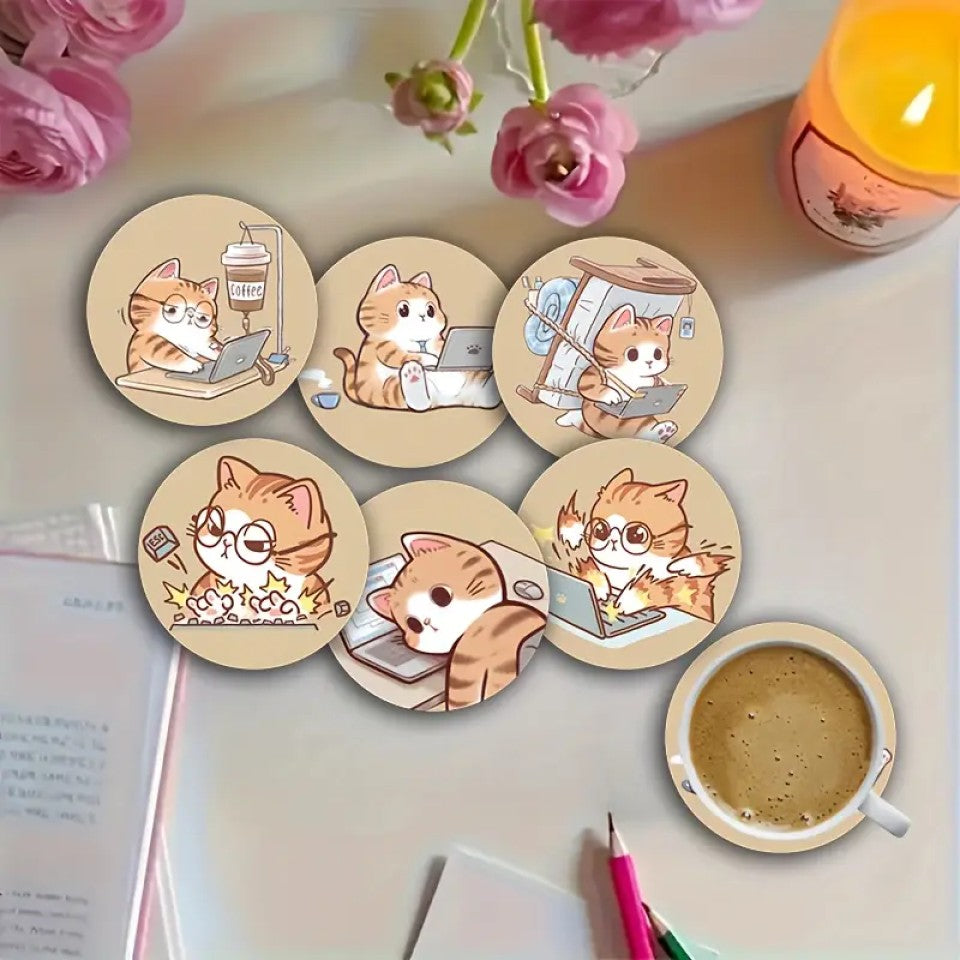 Dessous de verre chibi chat
