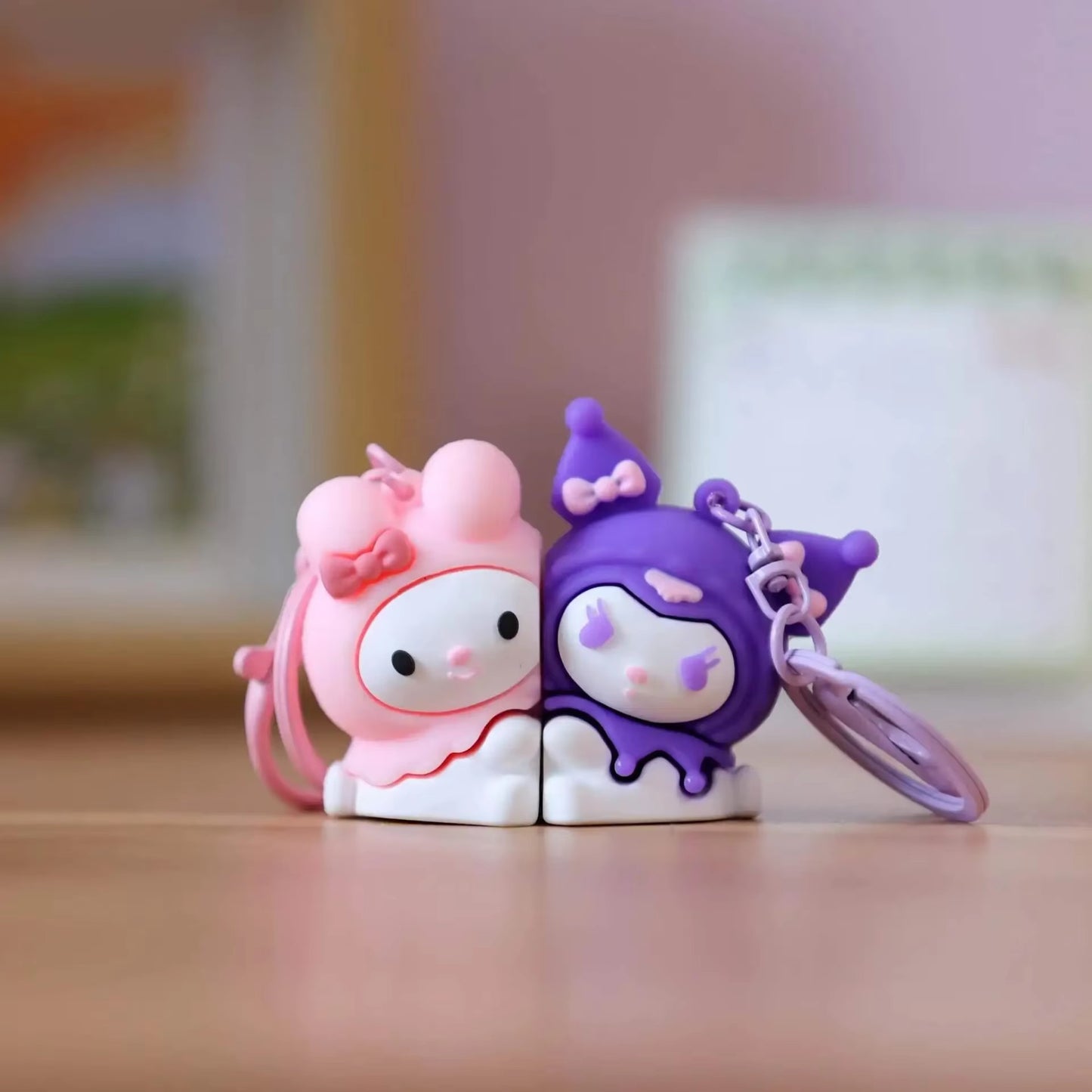Double porte-clés Kuromi My Melody