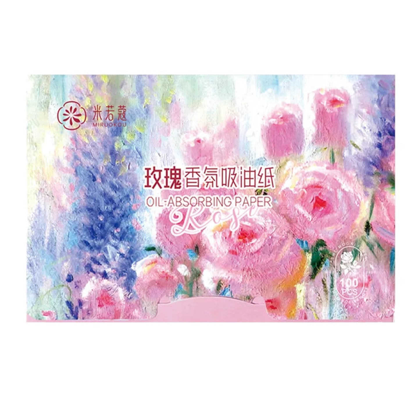 Feuilles matifiantes à la rose