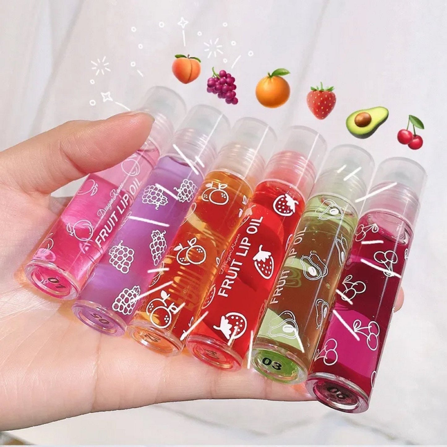 Huile nourrissante fruitée pour les lèvres