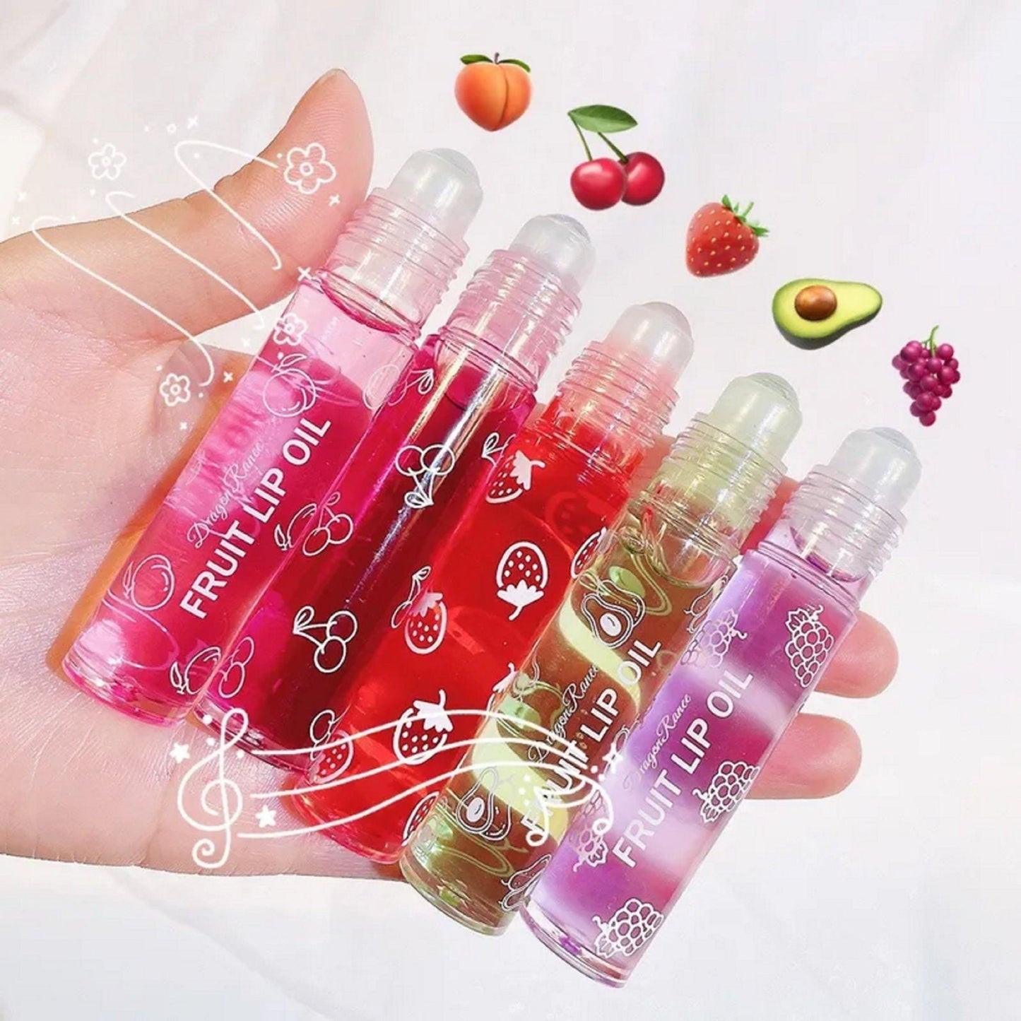 Huile nourrissante fruitée pour les lèvres