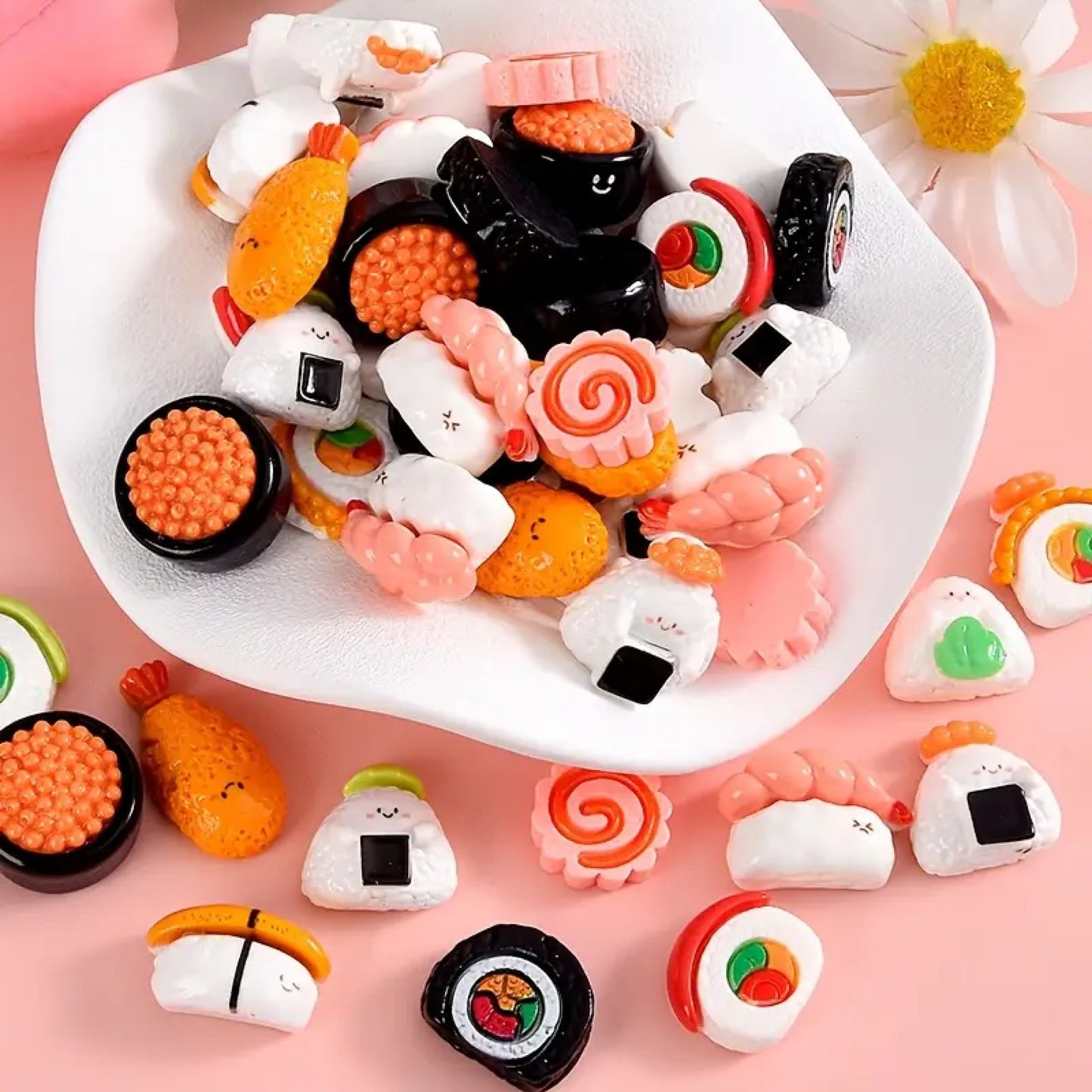 Lot de 4 magnets sushis maki onigiri