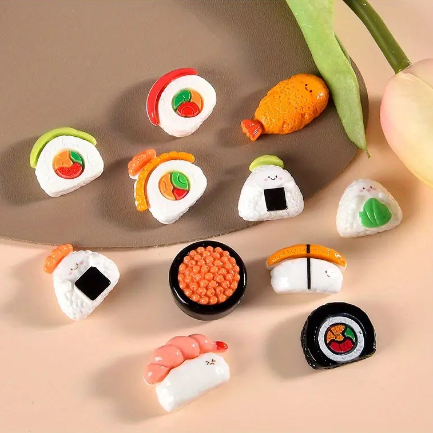 Lot de 4 magnets sushis maki onigiri